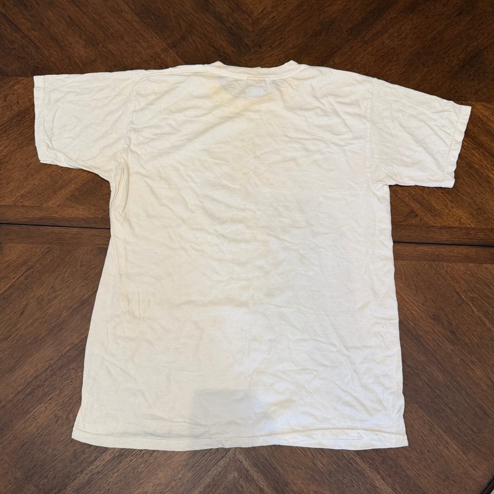 Vintage 2002 Wildlife Land Trust Cougar T-Shirt Cream Mens Large Humane Society - Picture 2 of 7
